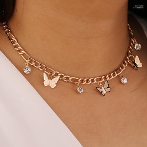 Girocolli arrivo farfalla stelle collane a catena per le donne accessori per gioielli clavicola colore oro Sidn22