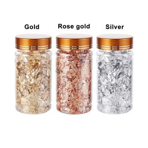 Food Grade Genuine Gold Leaf Schabin Flakes 2g 24K Gold Piatti decorativi Chef Art Cake Decorating Tools