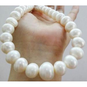Подвесные ожерелья 12-14 мм Натуральное пресноводное белое жемчужно