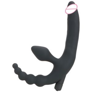 Anal Plug Plug Vibrator Strapon Dildo Prostate Massager Minchas Anus Estimulação Produtos Adultos Toys Sexy para homens Mulheres