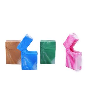 20 f￶rpackningar Automatisk ￶ppen plastcigarettfodral M￤ns b￤rbar cigarettl￥da