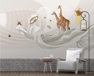Custom Mural Wallpaper 3D Modern stylish abstract background wall mural papel de parede