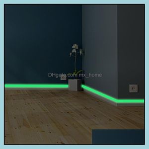 Wall Stickers Home Decor Garden Luminous Band Baseboard Sticker Living Room Bedroom EcoFriendly Decoration Decal Glow In The Dark Diy Str