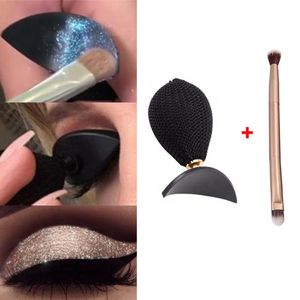 Кисти для макияжа Тени для век Штамп Magic Lazy DIY Аппликатор теней для век Crease Two Head Brush Eyes Kit Аксессуары для красоты