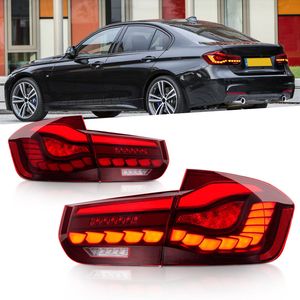 BMW 5シリーズF30のカーブレーキ +リバーステールライトLED TAILLIGHTアセンブリF80 320I 325IリアフォグターンシグナルTaillamp 2013-2018