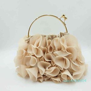 Дизайнер-женская атласная цветочная сумка из атласных ужин Сумка свадебное платье Fairy Cross Bag