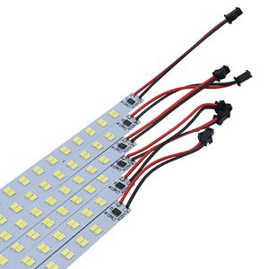 AC220V SMD 5730 LED styv strip Light Double Row 1M 144LED ALUMINUM PCB Hard LED -remsor för kök under skåpet