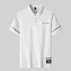 T-shirt da uomo risvolto polo estivo tendenza bella mezza manica sottile per top abbigliamento casual 220504