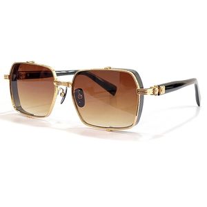 Modedesigner solglasögon Goggle Beach Sun Glasses For Man Woman 7 Färg Valfri Godkvalitet Kvinnlig körglasögon Gradient Oculos de Sol UV400 med låda