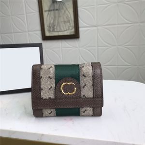 Luxury Genuine Leather Wallets Letters Hardware Money Clips Credit Card Holder Coin Purse Men Mini Wallet With Box
