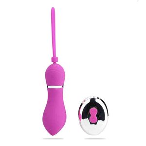 Brinquedos sexuais massager brinquedos de brinquedos vibradores de controle remoto sem fio pulando silicone imperme￡vel bast￣o vibration feminino Fun Products tabd