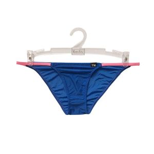 Underbyxor is silk mjuk män sexig underkläder solid låg midja trosor u väska trosor sommar slät andas bikini a50 underpants