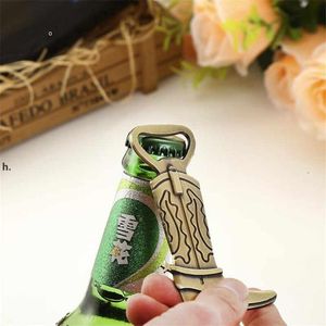 Vintage Bronze Alloy Cowboy Boot Shape Bottle Opener Personality Bar Kitchen Tool Soda Beer Bottle Cap Opener Wedding