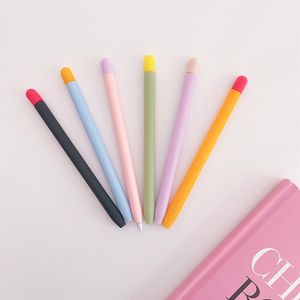 Candy Color Soft Case Silicone Cover For Apple iPad Pencil 2 Gen Cap Nib Touch Pen Stylus Protector Cover