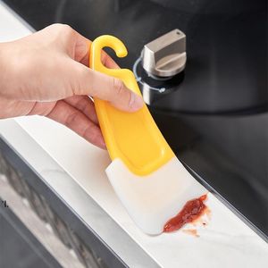 1pc Pan Dish Pot Cleaning Brush Cooking Tool Kitchen Spatula Cake Baking Pastry Tools Dirty Fry Washing Scraper Oil Scraper BBE14110
