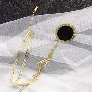 Moda Kadınlar Lüks Tasarımcı Kolye Güle Zinciri 18K Altın Kaplama Paslanmaz Çelik Mektup Kolyeler Kolyeler Mücevher Aksesuarları X215