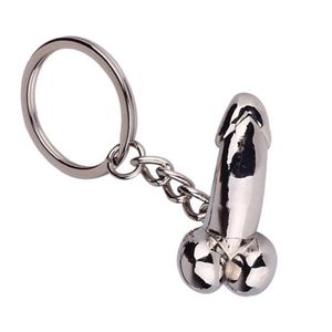 Male Penis Pendant Keychain Fun Creative Simulation Chick Personality Pendants Mini Male Genitals Car Keychains