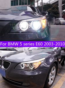 Peças de iluminação automotiva para faróis de led bmw e60, 2003-2010, 520i, 523i, 530i, 535i, lâmpada hid bi xenon, luz de seta