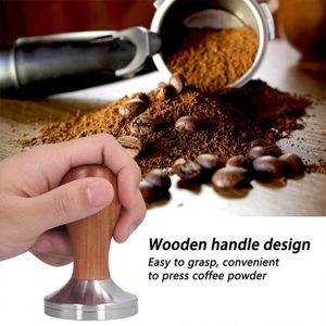 Hushållens kaffemaskin Handtagning Tamping Device Handle-Powder Tyg Aluminium Powder Coffee Press Hammer Powder-Device