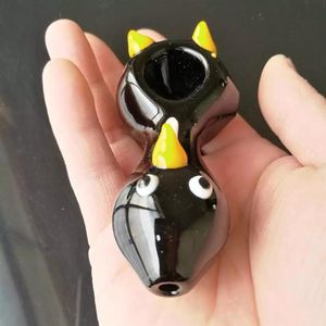 Penguin Pipe Bongs Tillbehör Unika oljebrännare Glas Bongs Rör Vattenrör Glas Rör Oil Rigs Rökning med dropper3266
