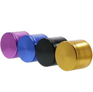 최신 63x50mm Smoke Grinder 4- 층 알루미늄 합금 수직 스트라이프 연기 연기 히터 선택의 많은 스타일 지원 사용자 정의 로고