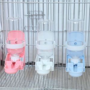 500 ml Cat Dog Cage Hanging Water Dispenser Pet Papegoots Birds Drinker Drinker Feeder Bowl Device Product Y200917