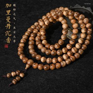 Beaded Strands Kalimantan Indonesia Agarwood Bracelet 108 Men And Women Natural With Buddhist Beads Necklace BraceletsBeaded Lars22