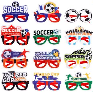 Occhiali cornice a tema sport tema da calcio decorazione di occhiali da sole in plastica divertenti oggetti di tiro