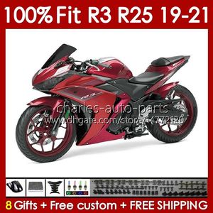 ヤマハYZFのOEMフェアリングR 3 25 YZFR3 YZFR25 2019 2020 2020 2020 2021ボディ141NO.93フィットYZF-R3 YZF-R25 2019-2021フレームR3 R25