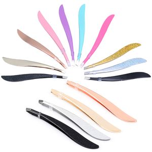 Newest Stainless Steel Eyebrow Tweezers Eyelashes Hair Removal Slanted Puller Eye Brow Trimmer Makeup Beauty Tools