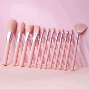NXY Makeup Tools Brush Pink Set Polvo Professional Foundation Blush Honeseshadow Kit Strumento Brochas