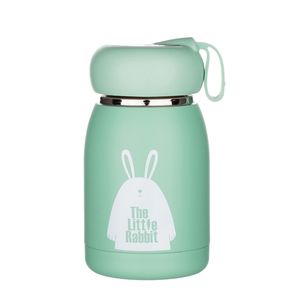 Drip Water Vacuum Bottle Cute Style For Girls Children Student Gift Safety 304 Stainless Steel Coffee Milk Cup #2 220423