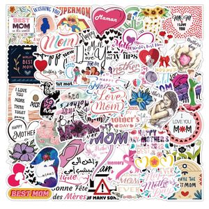 50 pz/lotto adesivi decorativi doodle per la festa della mamma diario fai da te laptop bagagli skateboard graffiti decalcomanie divertente per bambini