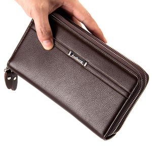 Carteiras Baelryry 2022 Men Clutch Men's Long Purse Business Business Capacidade Marca de alta qualidade Masculino para homens de Menwallets