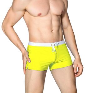 Men's Shorts Men Swim Trunks Sexy Swimsuit Blue Beach Mens Briefs Solid Color With Pockets Causal Streetwear Pants ClothingMen's