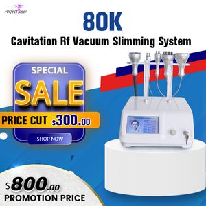 Multi-function Face Lift Slimming 80k Ultrasonic Cavitation 5D Carving Instrument RF Vacuum Body Shaping Beauty Machine