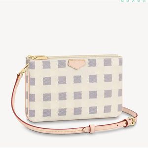 N60460 Luxus-Designer-Taschen, Umhängetasche, Mini-Handtaschen, Pochette-Zubehör, Umhängetasche, Geldbörse, Kartenhalter, Messenger-Geldbörse, Handtasche, Pochette mit doppeltem Reißverschluss