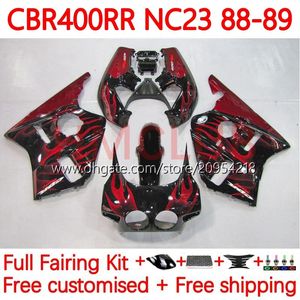 ホンダ400cc CBR400 RR NC23 CBR 400 RR CC NC29 88-99ボディワーク130NO.30 CBR400RR 88 89 90 91 92 93 CBR 400RR 1988 1989 1990 1991 1991 1991 OEMフェアフェアリングレッドフレーム