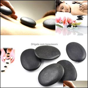 500pcsヘルスケア天然玄武岩Mas Stone Black Spa Rocks Pain Relief Energy Set Stones Drop Delivery 2021 Beauty Cwsuz