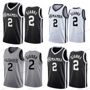 NIKIVIP 2020 NCAA UCONN HUSKIES Special Tribute College Basketball Jerseys Gianna Maria Onore 2 Gigi Mamba High School Memorial Jersey