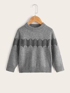 유아 소년 쉐브론 패턴 스웨터 She01.
