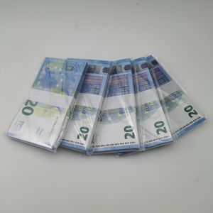 Partyversorgungen Filmgeld Banknote 10 20 50 100 200 500 Dollar Euros Realistische Spielzeug -Bar -Requisiten Kopie Währung Fauxbillets 100pcspa6488714Ue26LCRC