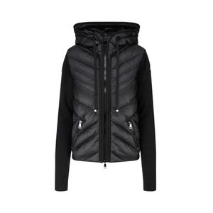 Monclairer designer Women's Down jacket embroidered letter badges twill knit jacket fashion zip top clothing