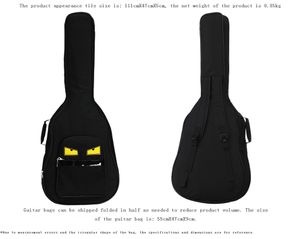 Borsa per chitarra addensata per chitarra acustica folk cartoon Borsa a tracolla da 40 41 pollici più zaino in cotone