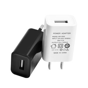 EU US FCC CE Wall Charger Block 5V 1A Cube USB Plug Power Charging Adapter Brick för Apple Watch iPhone XS Max XR 8 Plus med låda