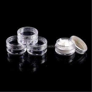 Plastic Pot Jars Empty Cosmetic Container With Lid For Creams Sample Make-Up Storage Drop Delivery 2021 Packing Boxes Office School Busine