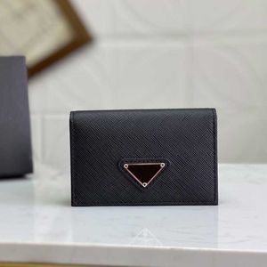 Mens card holder designer wallet high quality genuine leather women card wallets Fashion black coin purse key pouch money pocket organizer credit mini bag