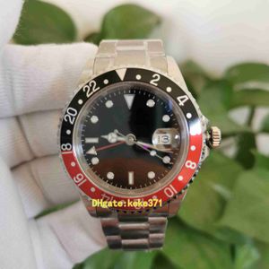 BPF Maker Super Quality Watches 40mm 1675 Vintage Retro Black Red Bezel rostfritt stål Cal.2813 rörelse mekanisk automatisk herrklocka män armbandsur