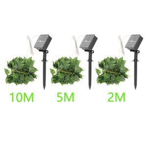 Saiten Ivy Vine Lights Outdoor Fairy Light Solar Powered zum Weihnachtsgeburtstag