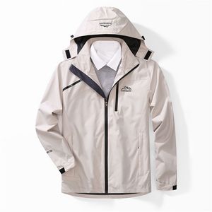 Men's Raincoat Oversize Outdoor Jacket Keep Warm Waterproof Women's Rain Trench Coat Cloak Male Hooded Rain Clothes With Zipper 201015